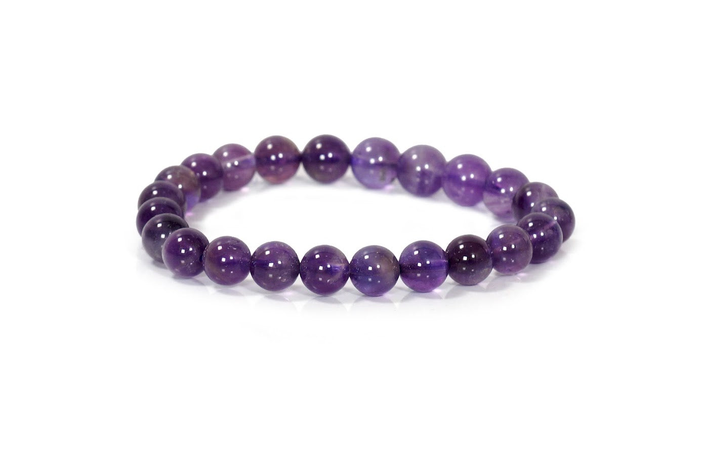 Lepidolite Bracelet - 8mm Round Beads