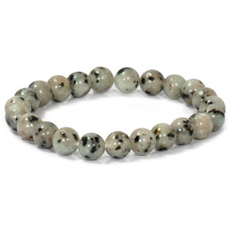 Kiwi Jasper Bracelet - 8mm Round Beads